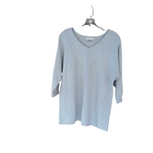 Christopher & Banks Gray V Neck Dolman Sleeve Sweater Medium